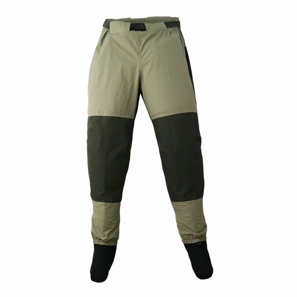 Fly Fishing Waders Pants Stocking Foot Waterproof Wading Trousers Waist  Wader