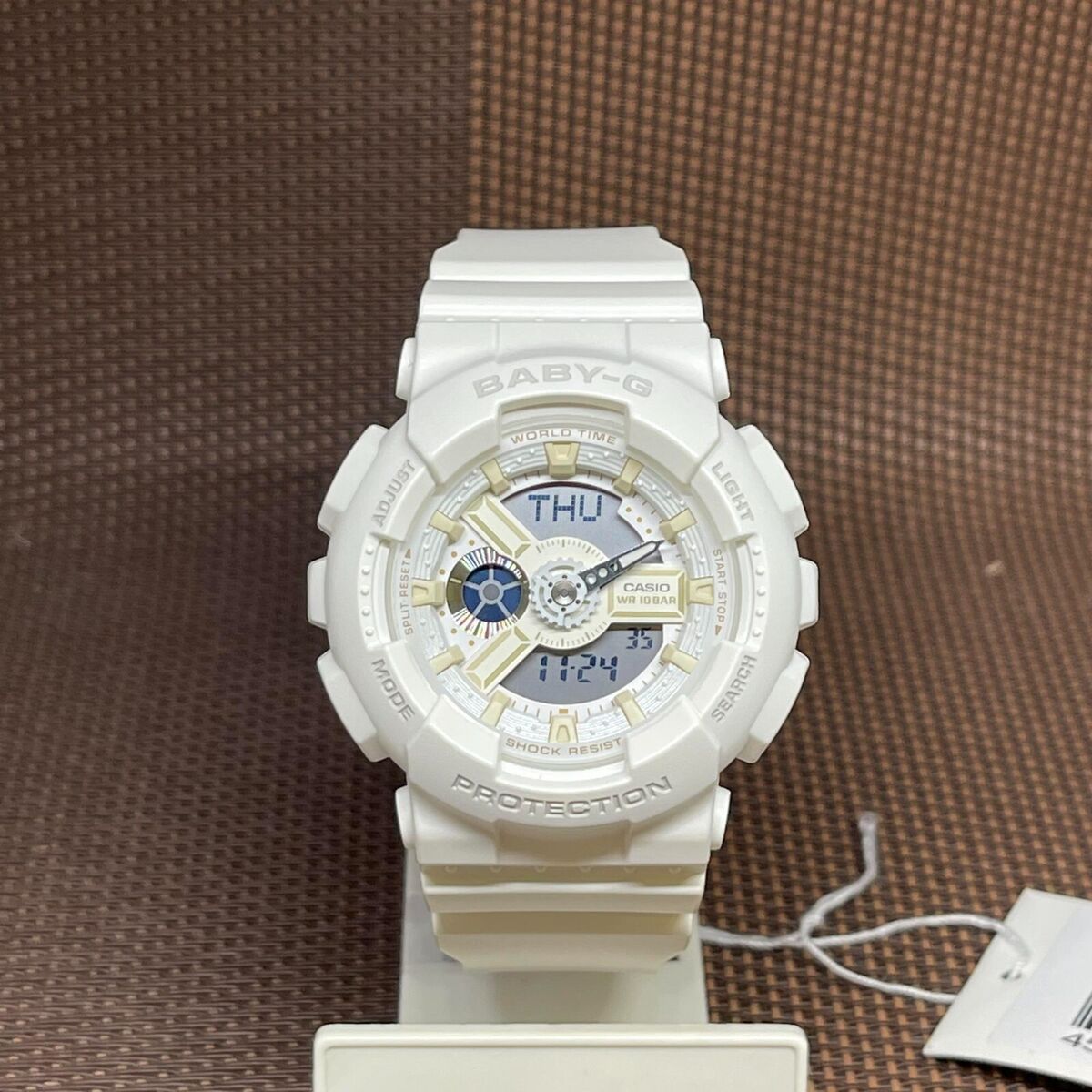 Casio Baby-G BA-110XSW-7A White Resin Analog Digital Ladies Casio Baby-G BA-110XSW-7A White Resin Analog Digital Ladies