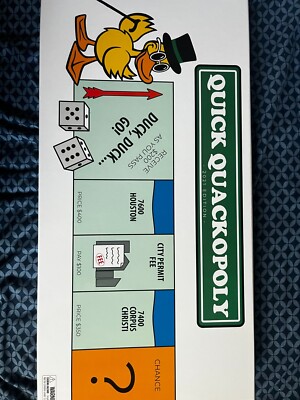 Quick Quackopoly Board Game 2021 Edition