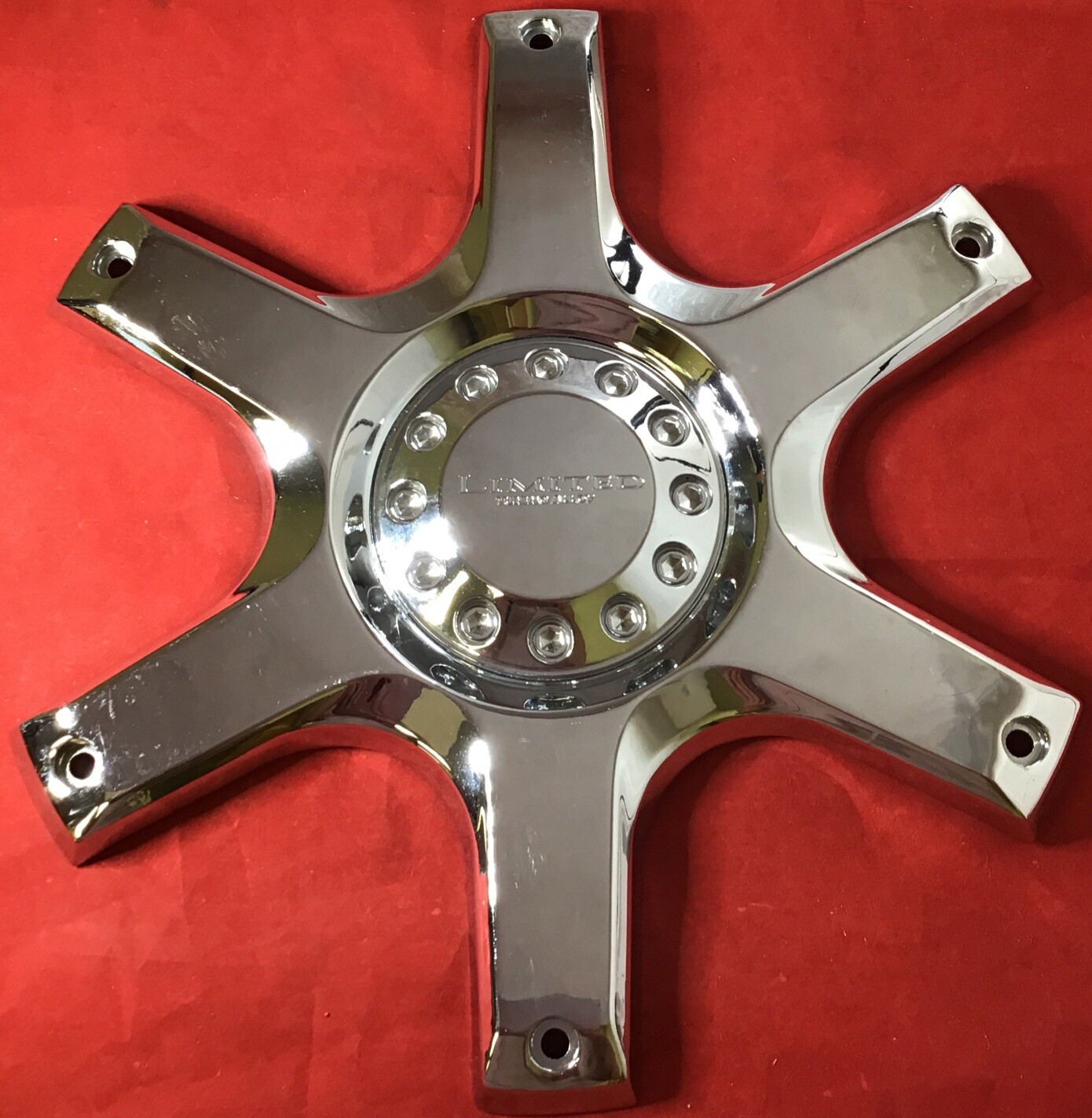 ONE LIMITED 969 CAP-WHEEL RIM CHROME CENTER CAP- #C966-1 C966-2 2 PIECE 8924