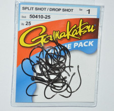 gamakatsu split shot bass drop shot hooks siz...