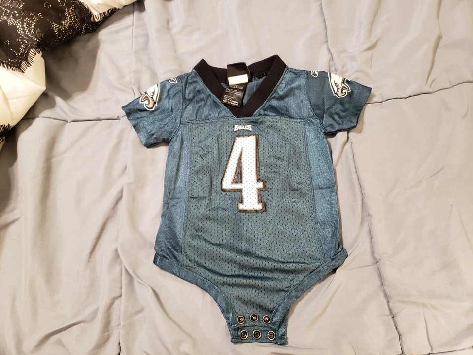 Camiseta Philadelphia Eagles Reebok 3-6 Meses Bebé Una Pieza Kevin Kolb Verde Foto 3 de 4