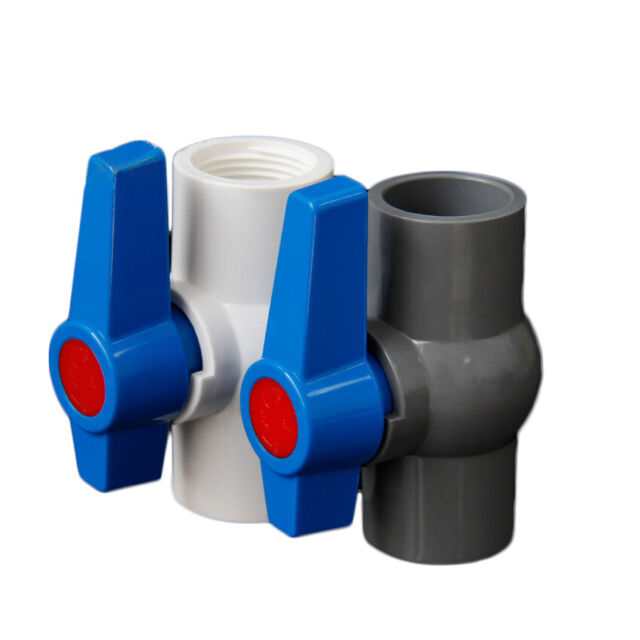 PVC Ball Valve Female Thread Or Solvent Weld For 20/25/32/40/50/63mm Water Pipe