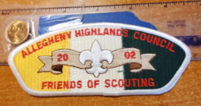 BSA Allegheny Highlands Council NY&PA CSP SA-25, 2002 FOS (Dbq)