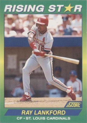 1991 Donruss Ray Lankford, Rated Rookie RC #43, ERROR - missing