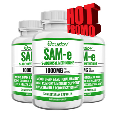 #ad SAM e 1000 mg 30 To 120 Capsules Anxiety ReliefLiver And Joints $7.77