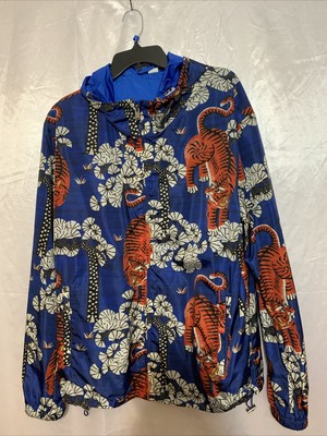 gucci tiger jacket blue