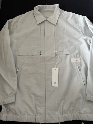Y-3 Yamamoto Classic Sport Uniform Twill Light Grey Coach Jacket