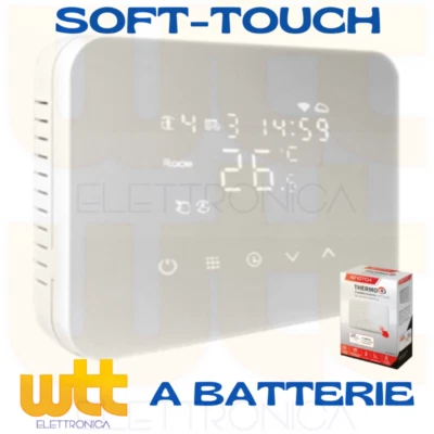 CRONOTERMOSTATO ISNATCH 49693545 SOUFT TOUCH BIANCO DIGITALE SETTIMANALE