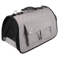 Flamingo Tragetasche Amy Grau 45X21X28Cm FüR Hunde Bis 7Kg Mit Rei/Verschluss