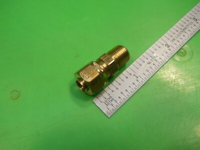 1/4 Tube OD x 1/8NPT Brass Compression Fitting