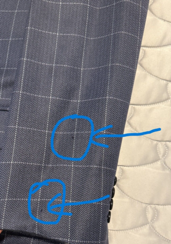 Brioni Palatino Blue Checked Plaid Sport Coat Blazer Jacket 100% Silk 42 R - Picture 4 of 12