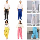 Waterproof Mens Womens Rain Pants Elastic Rain Hiking Trousers Outdoor Travel