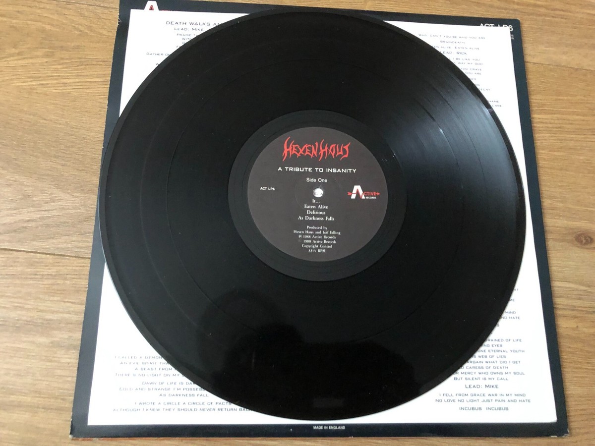 HEXENHAUS A Tribute To Insanity LP Vinyl 1988 RARE UK 1st Press | eBay