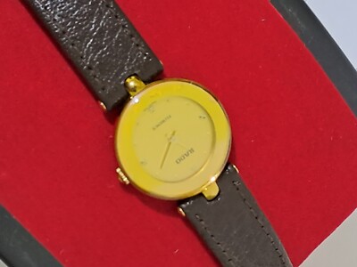 NICE RADO FLORANCE 153.3678.2 GOLD DIAL QUARTZ JAPAN MADE