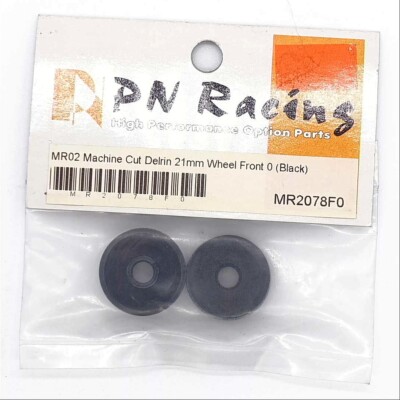 PN Racing MR02 Maschinenbearbeitete Delrin 21Mm Rad Vorne 0 Schwarz MR2078F0