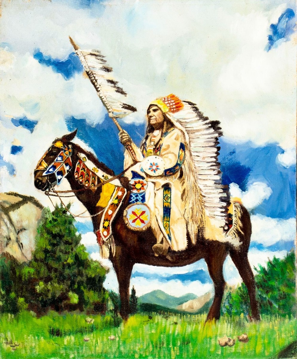 Vintage mid 20C American oil painting 131718 | eBay