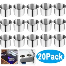 20pack Stainless Steel Cup Drink Holders For Car Boat Truck Marine Camper Rv