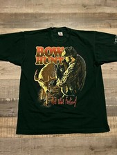 Vintage Center Sports of Columbia Bow Hunt Big Graphic Shirt SIZE L MADE IN USA