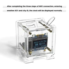 ESP8266 DIY Electronic Kit OLED Display Mini Clock + Shell DIY Soldering Project