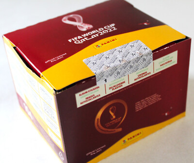 Panini FIFA WORLD CUP QATAR 2022 BOX 104 packets + HARDCOVER ALBUM