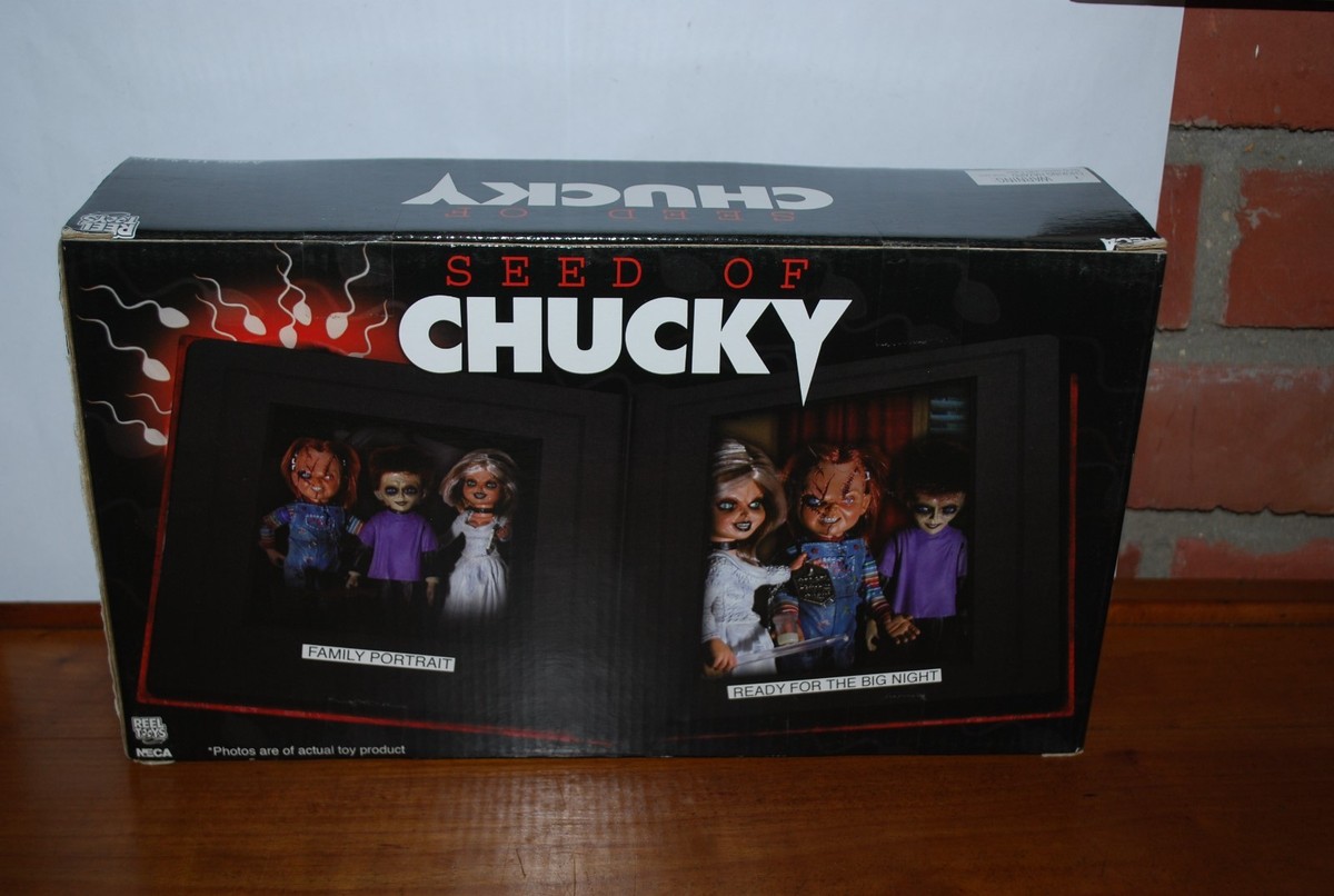NECA FAMILY BOX SET SEED OF CHUCKY COFFRET AVEC DEFAUT NEUF