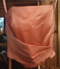 Morí lee by Madeline Gardner Peach Corset A-line Evening Dress Sz 11/12