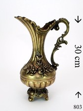 Vase mit Henkel Gestempelt mit Engel Punze Zink Vermessingt Hohe Qualit&auml;t