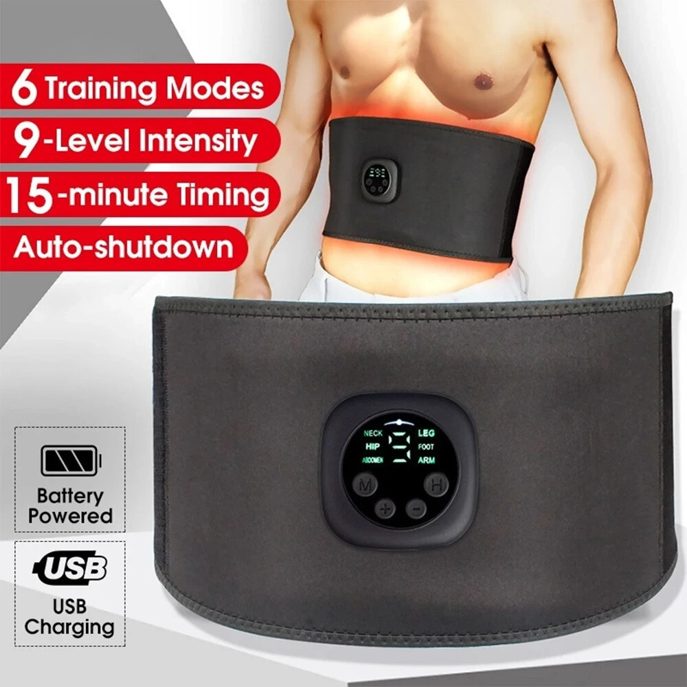 Ems Electric Abdominal Belt Toning Device Abdominal Exercises