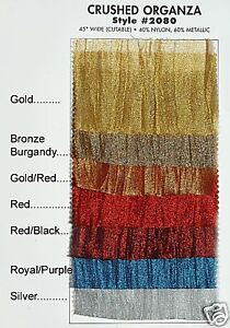 Organza Color Chart