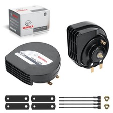 Car Horn Ulra-thin Compact Snail Waterproof Loud 12V Auto Horn Kit, High/Low ...