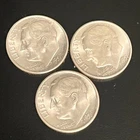 1951 - S Silver Roosevelt 90% Dimes  Lot Of 3 San Francisco  Mint