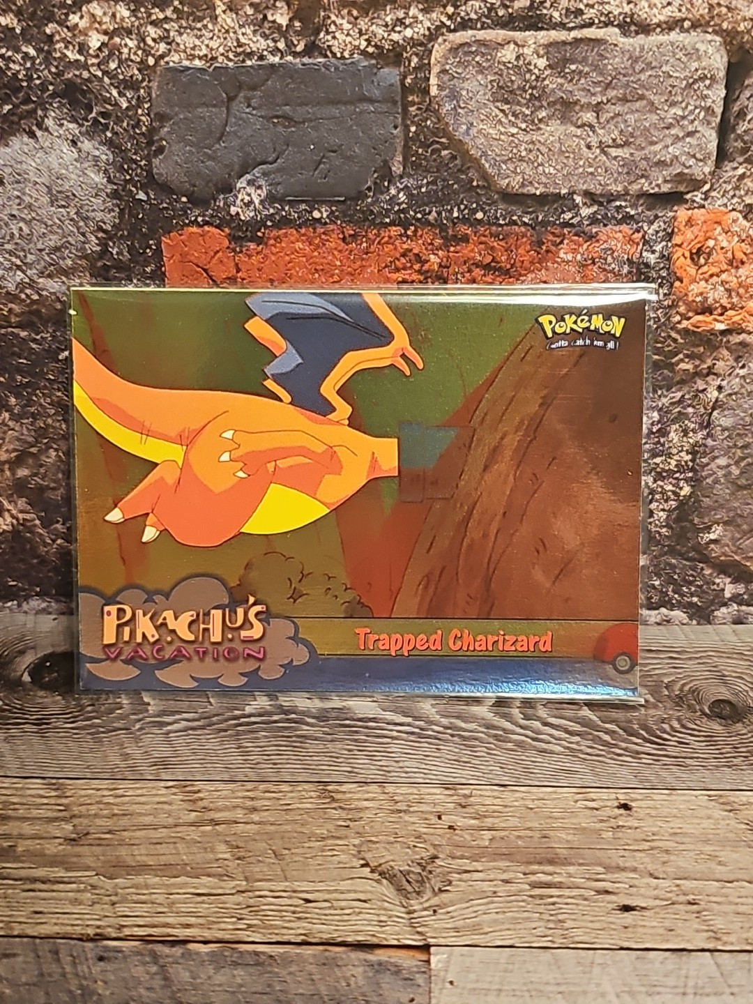 Topps Pokemon Pikachu’s Vacation Trapped Charizard #51 foil