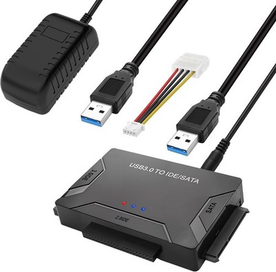 Universaler Festplattenadapter für IDE/SATA SSD/HDD 2.5/3.5'', USB 3.0 Anschluss