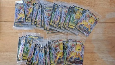 25 Sets Sealed Pokemon Promos Chinese Jolteon V & VMAX Set Konvolut Restposten