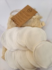 20 Pack Reusable Bamboo Cotton Washable Make Up Remover Pads Vegan Organic