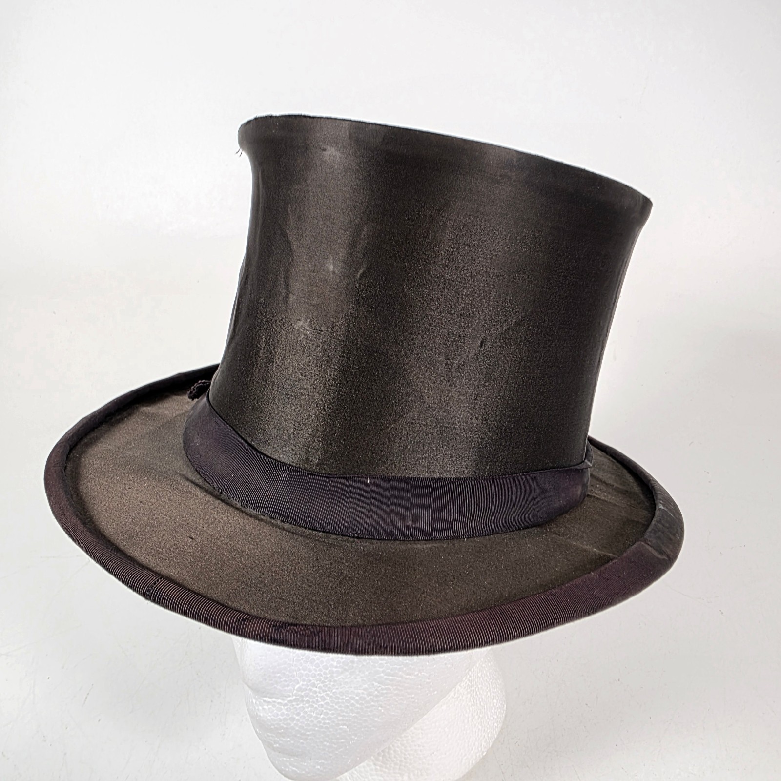 Collapsible Top Hat • Opera Hat •  Antique Silk •… - image 3