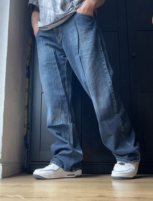 South Pole Baggy Jeans 36  Vintage Y2K 2000s Hip Hop Wide Leg  Rare