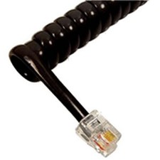 Cablesys GCHA444006-FBK / 6' BLACK Handset Cord ICC-ICHC406FBK UPC 633758100786