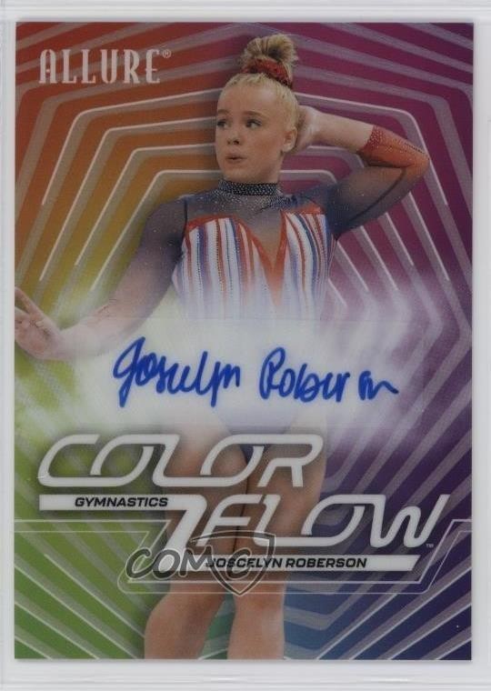 2025 Upper Deck Allure SE Color Flow Full Rainbow Joscelyn Roberson Auto c7o