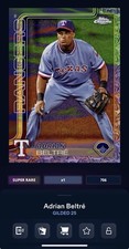 DIGITAL TOPPS BUNT Adrian Beltre GILDED 25 SUPER RARE Read