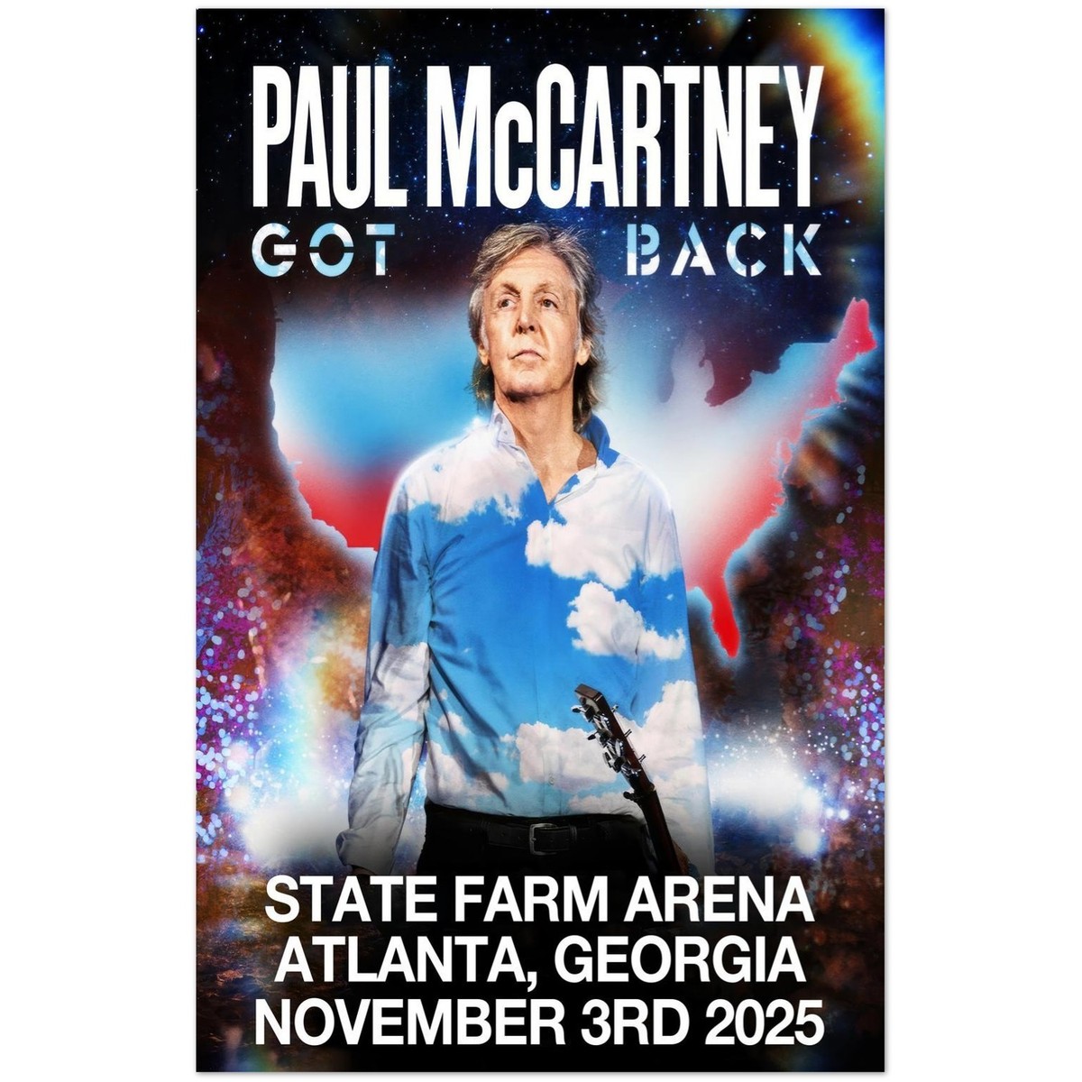 Paul McCartney Got Back Poster - Atlanta Nov 3rd, 2025 | eBay