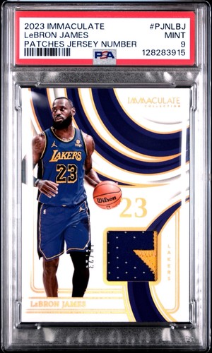 2023-24 Immaculate Collection - Patches Jersey Number LeBron James PSA 9