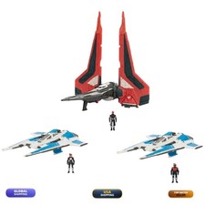 Star Wars Micro Galaxy Squadron Maul Shadow Collective Set Deluxe Battle Pack