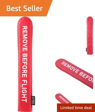 Stylish Golf Head Cover with Remove Before Flight Design   Faux Leather