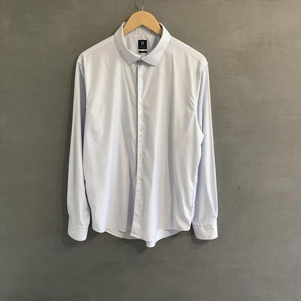 Men Boggi Milano Shirt White Polyamide 42 / XL /