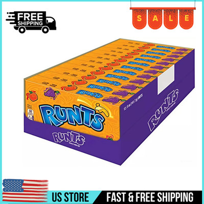 Runts Fruit Flavored Hard Candy, 5 Ounce Movie Theater Box (Pack of 12)