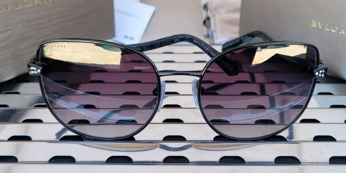 New Bvlgari Serpenti Sunglasses 0BV6184B 20238G Viper Black w