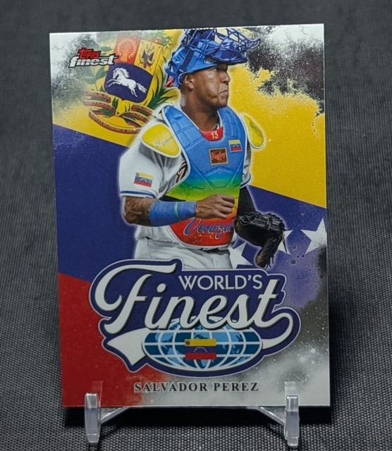 Salvador Perez World's Finest 2026 Topps Finest Chrome #WF-28 Kansas City Royals