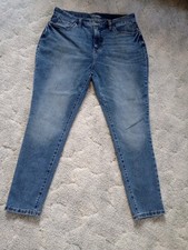 NWT Time and Tru Women's High Rise Curvy Skinny Blue Jeans Size 14 Short